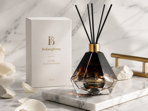 Luxury Unique Colored <strong>Reed</strong> <strong>Diffuser</strong> Glass Bottles Empty Clear Vials Crown Cap <strong>Reed</strong> Sticks Available 100ml/150ml/200ml/500ml - Product Image 2