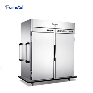 Chauffe-aliments Mobile à Double température chaud et <span class=keywords><strong>froid</strong></span>, armoire de maintien, chariot alimentaire pour l'école et l'hôpital - Product Image 1