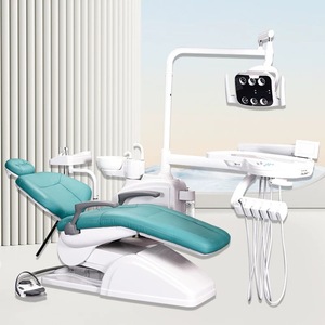 Sillón Dental 208A Eléctrico Verde Claro con Escupidera Integrada, Dispositivo Médico Clase II con Certificación CE - Product Image 1