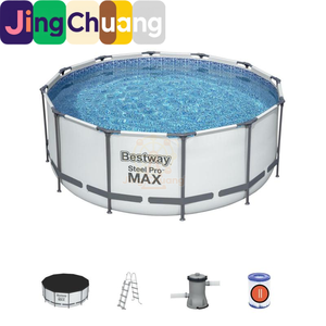 <span class=keywords><strong>Piscine</strong></span> hors-sol ronde Jingchuang56420 pour adultes et enfants, grand bassin à poissons - Product Image 3
