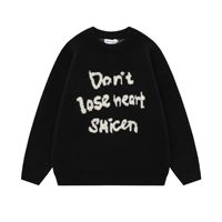 Großhandel Custom Paar Pullover Rundhals ausschnitt Pullover Damen Jacquard Strick Weihnachts pullover