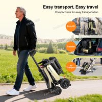 Perfcare Trottinette Electrique 4 Roues Pliable Mobilité Scooter Électrique Léger En Aluminium Portable pour Seniors Handicapés