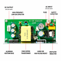 Alimentation à découpage AC-DC simple réglable 15V 15A 225W, module à châssis ouvert, efficacité 87%, garantie 2 ans, pour applications industrielles et vidéosurveillance