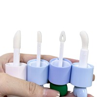 Coeur Forme Ronde Couvercle 6ML Bouteille Transparente Brillant À Lèvres Conteneur Rechargeable Vide Rouge À Lèvres Tube Lip Glaze Bouteille