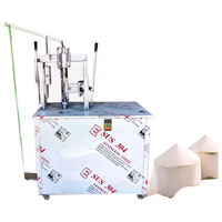 Machine à rasoir à la noix de coco/éplucheur de noix de coco tendre vert/machine à éplucher la noix de coco en forme de jeune diamant