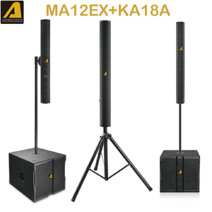 Ma12ex + ka18a đơn 18 inch cột tiểu dòng mảng thụ động hoạt động loa thiết lập nhỏ gọn chuyên nghiệp dòng mảng hệ thống âm thanh actpro - Product Image 3