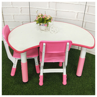 Table d'apprentissage extensible à prix d'usine, bureau d'étude blanc, table à pétales arc-en-ciel pour enfants