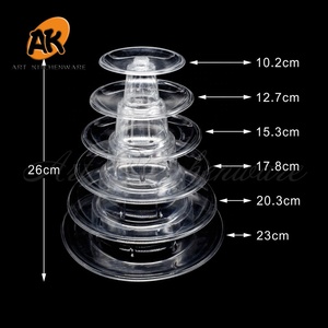 Ak 6 Tier Plastic Macaron Toren Display Stand Met Draagtas Dessert Gebak Rekken Box Voor Wedding Party - Product Image 4