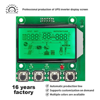 وحدة شاشة LCD مخصصة من نوع VA مع إضاءة خلفية لعرض أعطال البطارية في محولات الطاقة الشمسية، معتمدة من CE وRoHS، متوفرة بالجملة من المصنع