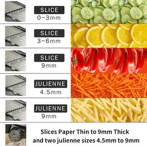 Efficient Manual Stainless Steel 2-Piece <b>Vegetable</b> Cutter Chopper Protective Kitchen Mandoline <b>Slicer</b> for Easy Fruit <b>Vegetable</b> - Product Image 2