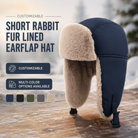 Chapeau Ushanka Enfant en Gros, Chapeau d'Hiver Aviateur Doublé en Fausse Fourrure avec Cache-Oreilles pour Garçons et Filles, Fournisseur de Chapeaux Personnalisés avec Logo
