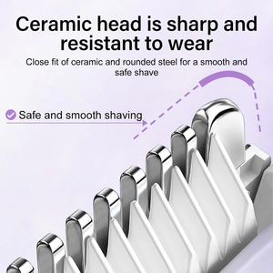 Depiladora Inalámbrica Recargable 2 en 1 para Mujer, Mini Afeitadora Eléctrica para Bikini, Depilación Corporal Completa sin Dolor - Product Image 3