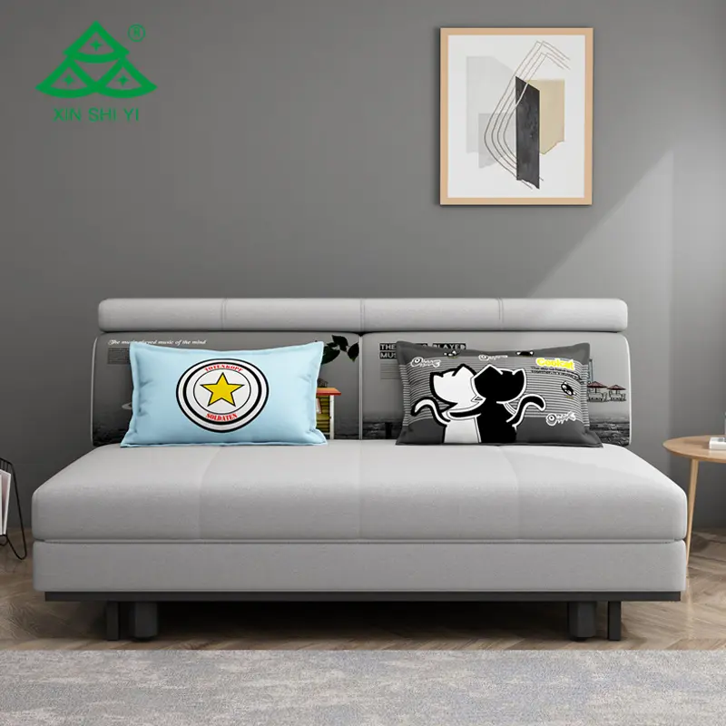 Đồ Nội Thất Phòng Khách Giường Sofa Gấp Với Cánh Tay Chất Lượng Cao Khách Sạn Gỗ Phẳng Sofa Giường Ngủ