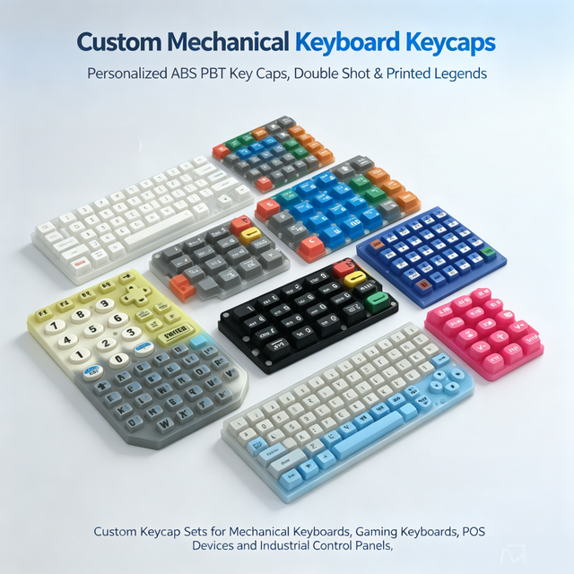 Sublimation Heat Transfer Printed Silicone Keycaps, Custom Colored Mechanical Keyboard Replacement Key Caps