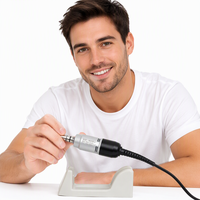 Pièce à main à brosse de type E 35000 tr/min SDE M33ES, micromoteur en acier inoxydable, poignée professionnelle portable pour manucure, STRONG 108E