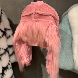 मेरिनो फर स्लिड गोल्ड फर जैकेट डिजाइन 2023 नई फैशन फर जैकेट - Product Image 4