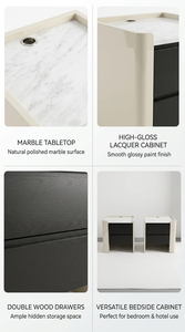 Airy Sleek Floating Wall‑Mounted Wooden <b>Bedside</b> Console for Bedroom Rest Space for Space‑Saving Indoor Night <b>Storage</b> Purpose - Product Image 3