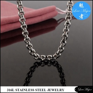 Classique Boîte Ronde 4mm Acier Inoxydable Bijoux Lien Chaîne <span class=keywords><strong>pour</strong></span> Collier et Bracelet <span class=keywords><strong>Faire</strong></span> MJBSN-091 - Product Image 6