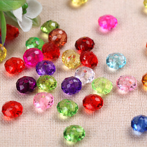 Acrylic Flat Round Beads 4mm Imitation Crystal Loose Beads For Jewelry Making - Product Image 1