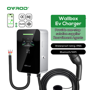 Chargeur de voiture électrique Ovord niveau 2, 22 kW, 50 <span class=keywords><strong>amp</strong></span>ères, mode 3, triphasé, type 1, stations de recharge murales pour véhicules électriques - Product Image 1
