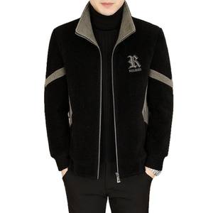 Nuova Giacca Bomber da Uomo in Poliestere Spesso con Motivo a Cuore Stampato a Rilievo Casual Versatile alla Moda per Primavera Autunno <span class=keywords><strong>Inverno</strong></span> - Product Image 5