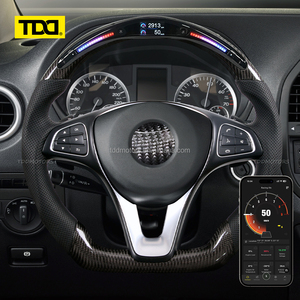 Volante de fibra de carbono con LED TDD para Benz W213 W204 S500 S320 S300 E200 E300 E320 E350 E43 E63 E53 E500 Amg - Product Image 5