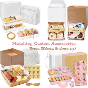 Caja para Sushi, Tiramisú, Pasteles y Charcutería con Ventana y Tapa para Llevar - ¡Oferta Especial! - Product Image 6