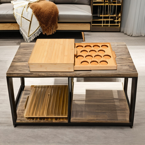 Supports de rangement en bambou pour capsules de café <span class=keywords><strong>Nespresso</strong></span> et <span class=keywords><strong>support</strong></span> de <span class=keywords><strong>machine</strong></span> à café avec tiroir - Product Image 4