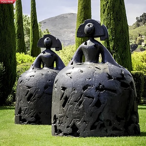 YOUFINE Grande Statue Abstraite de Princesse Manolo <span class=keywords><strong>Vald</strong></span>és en Bronze, Sculpture de Femme Abstraite pour Extérieur, pour Parc Urbain et Place Publique - Product Image 1