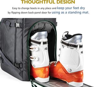 Newly Large Capacity Waterproof Custom Ski Boot <b>Bag</b> Sport <b>Travel</b> Skiing Gear <b>Backpack</b> <b>Bag</b> Ski Boot <b>Bag</b> - Product Image 2