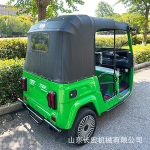 Tricycle électrique 48V, poids à vide 300-400 kg, charge utile 200-300 kg, 3 places, carrosserie fermée, usage passagers - Product Image 3