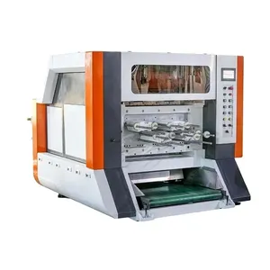 Hochgeschwindigkeits-CNC-Automatik-Pappbecher-Lüfter-Stanz maschine Papierrolle Karton deckels chneide maschine Papiers tanz maschine