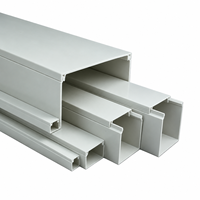 Goulotte de protection de câbles en PVC, chemin de câblage en plastique pour la protection des fils électriques et la gestion des câbles