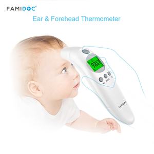 Thermomètre à pistolet infrarouge à affichage LCD électronique médical Termometro infrarouge <span class=keywords><strong>frontal</strong></span> sans mercure avec source d'alimentation électrique - Product Image 2