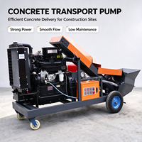 Pompe à béton diesel portable mini de haute qualité, camion pompe à béton diesel portable mini à vendre