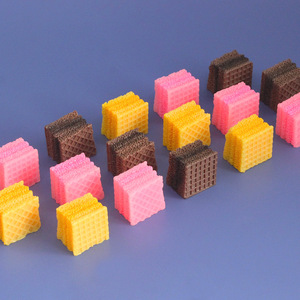 Galletas de Waffle Cuadradas 3D de Resina con Diseño Kawaii, Accesorios Decorativos para Manualidades y Scrapbooking - Product Image 3