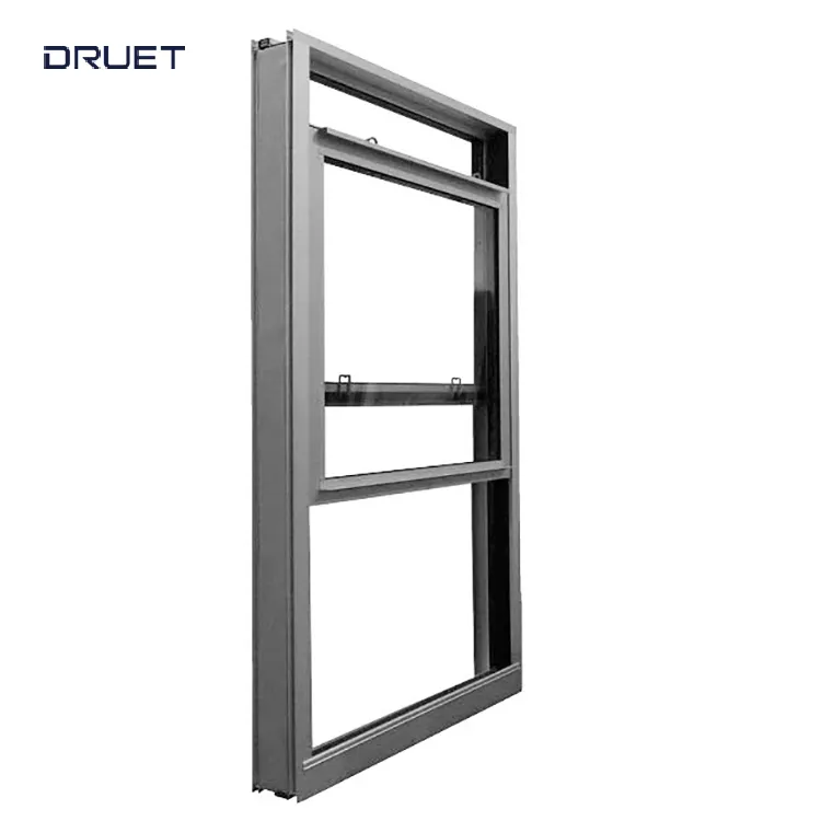 Yanyi DRUET एल्यूमीनियम एकल त्रिशंकु खिड़कियों