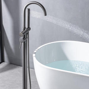 Vendita calda di alta qualità <span class=keywords><strong>in</strong></span> ottone Freestanding rubinetto doccia <span class=keywords><strong>bagno</strong></span> moderno nero miscelatore rubinetto <span class=keywords><strong>Set</strong></span> per vasca da <span class=keywords><strong>bagno</strong></span> - Product Image 3