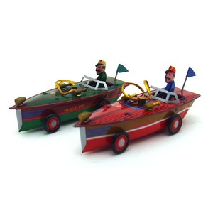 Ornement de bateau en métal coloré de qualité supérieure, cadeau de vacances, décoration nostalgique, jouet flottant, accessoire de jeu, décoration intérieure - Product Image 4
