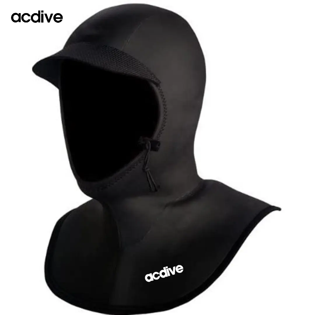 Acdive Diving Scuba Cabeça Térmica Capa Suave Pele 3mm Personalizado Adulto Caça Lança Neoprene Hoods