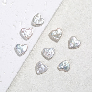 Zhuji Wholesale Natural Heart Shaped Freshwater Pearls Thick/<strong>Fat</strong> White/<strong>Pink</strong>/Purple Good Luster Clean Surface Loose Pearls - Product Image 3