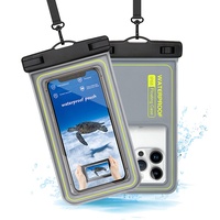 Étui de téléphone étanche IP68 avec écran tactile, flottant sous l'eau, pour la natation, la plongée et le surf
