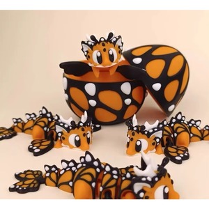 Jouet en plastique imprimé en 3D OEM d'usine, structure articulée, Dragon Sakura, Œuf de dragon bébé, articulations mobiles, pour enfants - Product Image 4