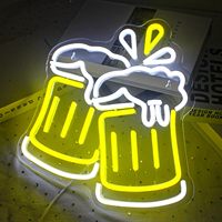 Beer Cheers Neon Sign Beer Led Sign pour décoration murale Man Cave Bar Home Pub Party Club Restaurant Shop Sign Bar Lights Decor Gifts