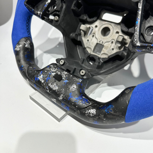 Volant de direction en alcantara bleu argenté forgé personnalisé, vente chaude en usine, pour Chevrolet <span class=keywords><strong>Corvette</strong></span> C7 - Product Image 3