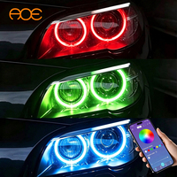 63117343876 pour BMW Série 5 F10 F11 F18 LCI, phares avec changement de couleur via application, RGB Angel Eye DRL, panneaux LED