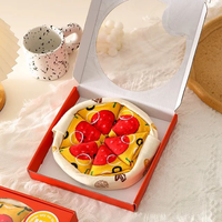 Lot de chaussettes en coton personnalisées en gros, motifs colorés Pizza Sushi, jetables, décontractées, avec boîte cadeau incluse