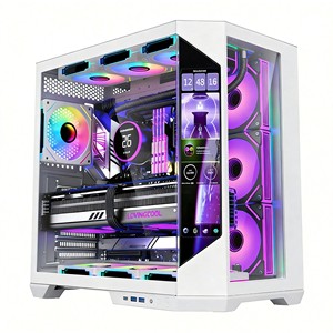 Caja de computadora SAMA PC de vidrio templado ATX CPU Gaming Gabinete de PC de escritorio Chasis de computadora con pantalla - Product Image 1