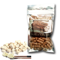 Extrait de Poria Cocos de qualité alimentaire, brun-jaune, en poudre, extrait liquide-solide, ingrédient actif, emballage sous vide en fût