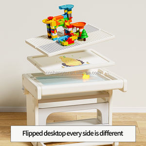 Ensemble <span class=keywords><strong>table</strong></span> et chaises pliantes <span class=keywords><strong>multi</strong></span>-<span class=keywords><strong>activités</strong></span> en plastique VSUCH pour enfants, pour le dessin, les blocs de construction, la lecture - Application hôtelière - Product Image 4